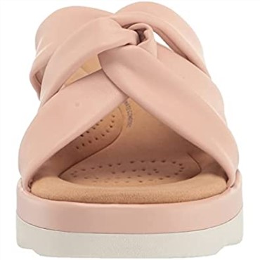 Sandalia Cuña Clarks Unisex-adulto Light Charm Rosa Claro Sintético