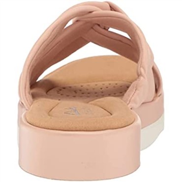 Sandalia Cuña Clarks Unisex-adulto Light Charm Rosa Claro Sintético