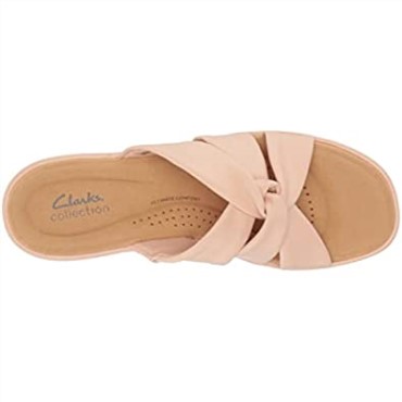 Sandalia Cuña Clarks Unisex-adulto Light Charm Rosa Claro Sintético