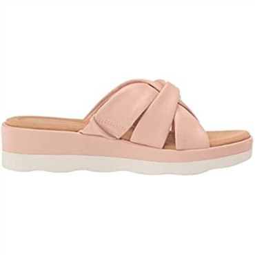 Sandalia Cuña Clarks Unisex-adulto Light Charm Rosa Claro Sintético