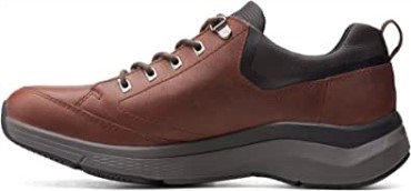 Zapatos De Cuero Clarks Wave 20 Vibe Marrón