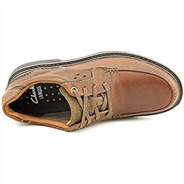 Clarks Wavecenter Ave Hombres Marrón Moc Cuero Oxfords Zapatos