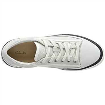 Zapatilla De Mujer Clarks White Canvas Aceley Lace