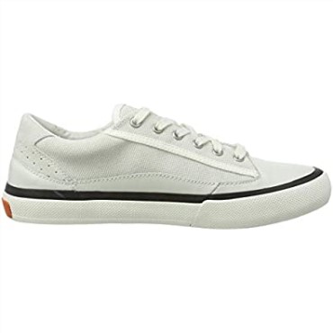 Zapatilla De Mujer Clarks White Canvas Aceley Lace