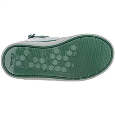 Zapatilla De Niño Clarks City Flake T De Piel Blanca