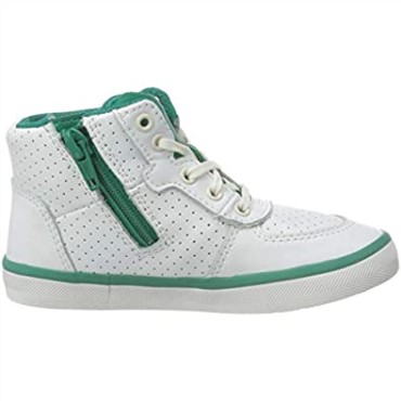 Zapatilla De Niño Clarks City Flake T De Piel Blanca