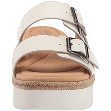Sandalia De Playa De Mujer Clarks Lana En Piel Blanca