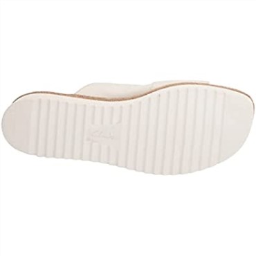 Sandalia De Playa De Mujer Clarks Lana En Piel Blanca