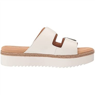 Sandalia De Playa De Mujer Clarks Lana En Piel Blanca