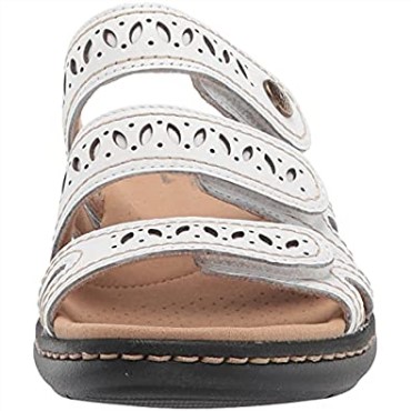 Sandalia Mujer Clarks Laurieann Echo De Piel Blanca
