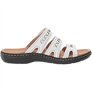 Sandalia Mujer Clarks Laurieann Echo De Piel Blanca