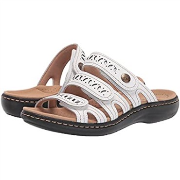 Sandalia Mujer Clarks Laurieann Echo De Piel Blanca