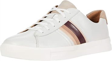 Zapatos De Mujer Clarks Un Maui Band De Piel Blanca