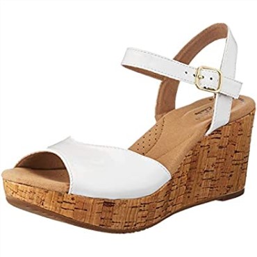 Sandalia De Tacón Annadel Mystic De Charol Blanco De Mujer Clarks Sintético