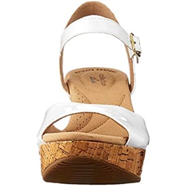 Sandalia De Tacón Annadel Mystic De Charol Blanco De Mujer Clarks Sintético