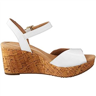 Sandalia De Tacón Annadel Mystic De Charol Blanco De Mujer Clarks Sintético