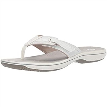 Chanclas De Mujer Clarks Brinkley Arrecife Blanco Sintético