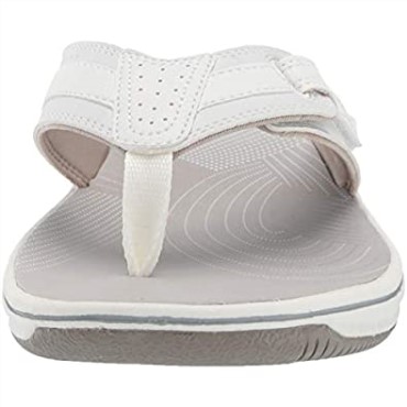 Chanclas De Mujer Clarks Brinkley Arrecife Blanco Sintético