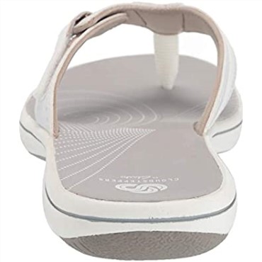 Chanclas De Mujer Clarks Brinkley Arrecife Blanco Sintético