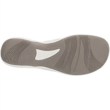 Chanclas De Mujer Clarks Brinkley Arrecife Blanco Sintético