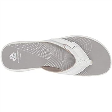Chanclas De Mujer Clarks Brinkley Arrecife Blanco Sintético
