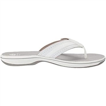Chanclas De Mujer Clarks Brinkley Arrecife Blanco Sintético