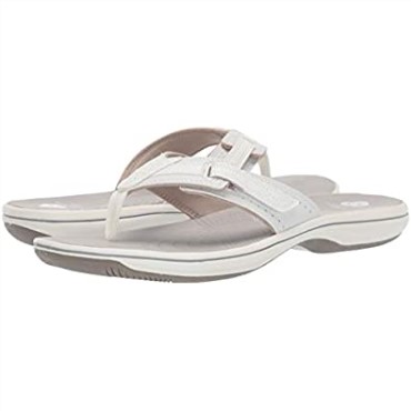 Chanclas De Mujer Clarks Brinkley Arrecife Blanco Sintético
