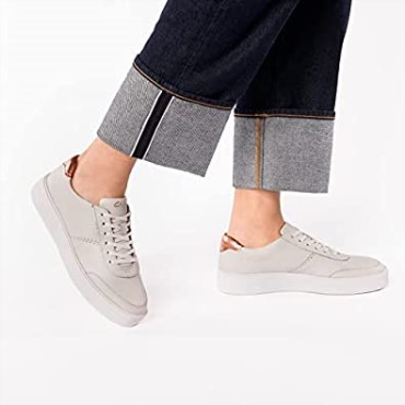 Clarks Blanco Combi Blanco Combi Blanco Derby De Mujer Hero Walk