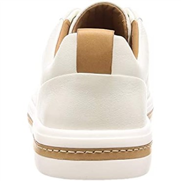 Derby De Mujer Clarks Blanco Cuero Blanco Un Maui Lace