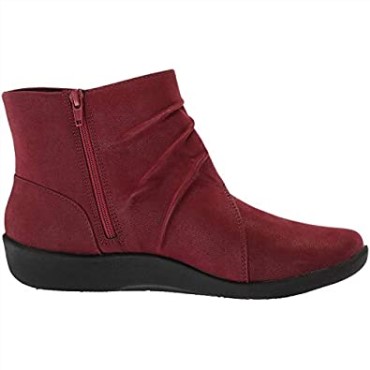 Clarks Mujer Botas De Mujer Sillian Tana Burdeos