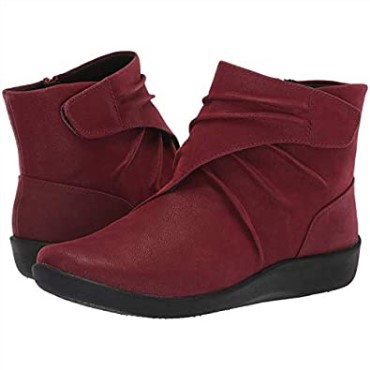 Clarks Mujer Botas De Mujer Sillian Tana Burdeos