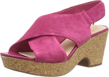 Clarks Mujer 261479264 Sandalias Con Tira Al Tobillo Rosa