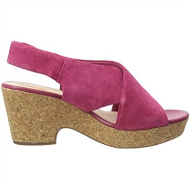 Clarks Mujer 261479264 Sandalias Con Tira Al Tobillo Rosa