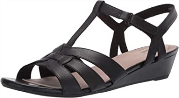 Sandalia Mujer Clarks Abigail Daisy Piel Negra