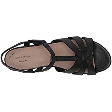 Sandalia Mujer Clarks Abigail Daisy Piel Negra