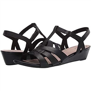 Sandalia Mujer Clarks Abigail Daisy Piel Negra