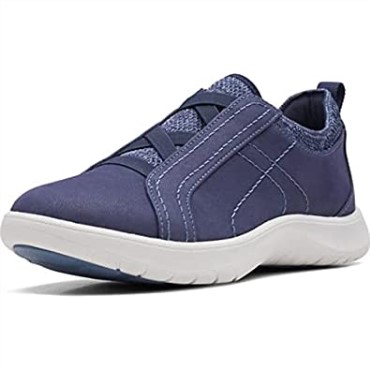 Clarks Mujer Adella Trace Oxford Planas Azul Marino Oscuro Textil