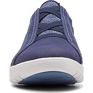 Clarks Mujer Adella Trace Oxford Planas Azul Marino Oscuro Textil