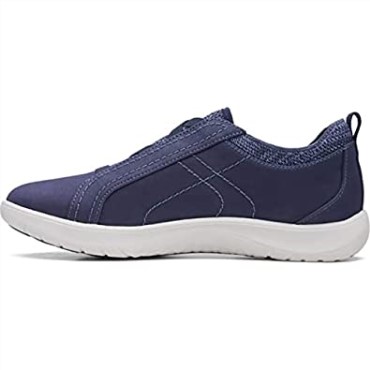 Clarks Mujer Adella Trace Oxford Planas Azul Marino Oscuro Textil