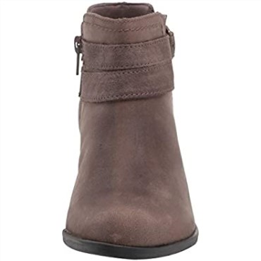 Botines Clarks Adreena Show Para Mujer Cuero Topo Oscuro
