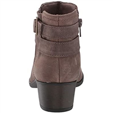 Botines Clarks Adreena Show Para Mujer Cuero Topo Oscuro