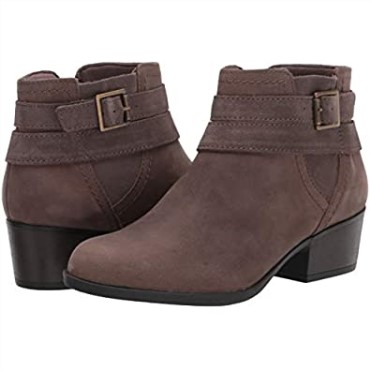 Botines Clarks Adreena Show Para Mujer Cuero Topo Oscuro
