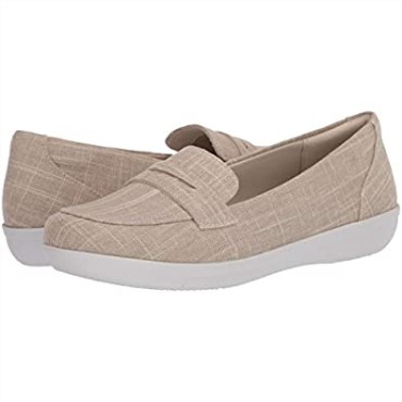 Mocasines De Mujer Clarks Ayla Form Lino Natural