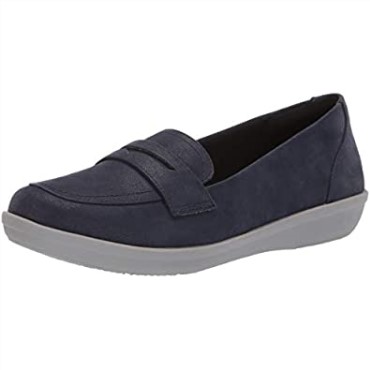 Mocasines Mujer Clarks Ayla Form Nubuck Sintético Azul Marino