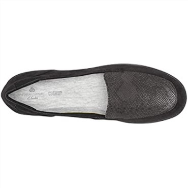 Mocasín Mujer Clarks Ayla River Negro Estampado Serpiente Sintético
