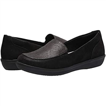 Mocasín Mujer Clarks Ayla River Negro Estampado Serpiente Sintético
