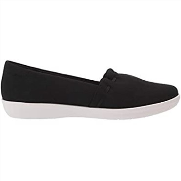 Zapatillas Clarks Ayla Shine Mujer Negro Brillo Textil