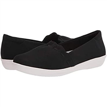 Zapatillas Clarks Ayla Shine Mujer Negro Brillo Textil