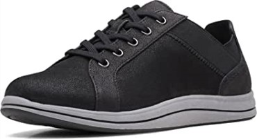 Zapatilla De Mujer Clarks Brisa Sky De Textil Negro