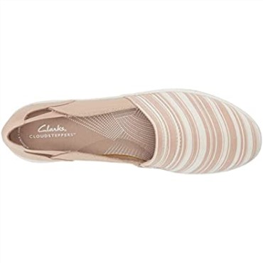 Mocasines De Mujer Clarks Brisa Step Loafer Taupe Canvas